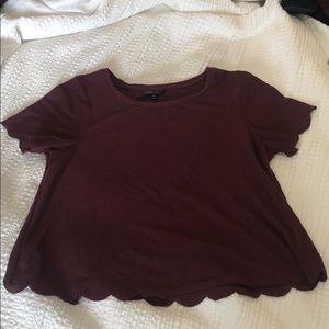 Top Shop Scallop Top